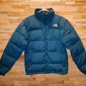North Face Mens Small Blue Retro 96 Vintage Nuptse Jacket Down Winter Coat Ski
